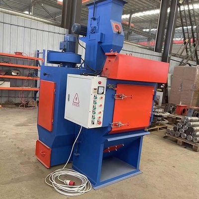 Automatic Custom Blue Tumble Belt Rubber Type Shot Blasting Machine with 26 Total Power