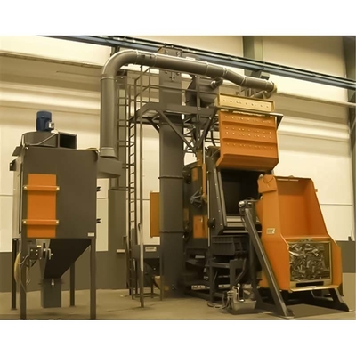 Electric Tumble Rubber Belt Shot Blasting Machine for Cleaning Backing Plates Perfect