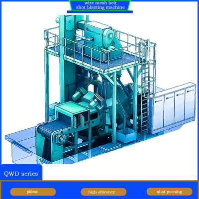 Automatic Wire Mesh Belt Conveyor Shot Blasting Machine for Deburring and Deflashing