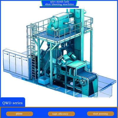 Automatic Wire Mesh Belt Conveyor Shot Blasting Machine for Deburring and Deflashing