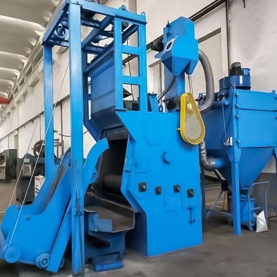 Q324 Tumble Rubber Belt Type Shot Blasting Machine with Automation and Total Power 26