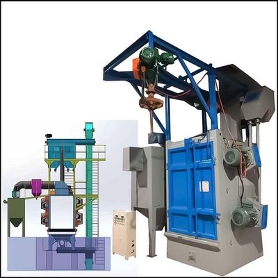 Q324 Tumble Rubber Belt Type Shot Blasting Machine with Automation and Total Power 26