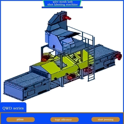 Uniform Blast Cleaning Effect Wire Mesh Belt Conveyor Shot Blasting Machine