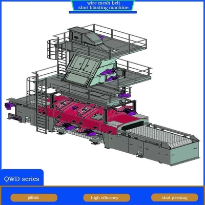 Electric Wire Mesh Belt Shot Blasting Machine Highly Versatile Cleaning Solution