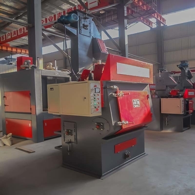 Rubber Tracked Shot Blasting Machine For Cleaning Workpiece Surface Customized Design