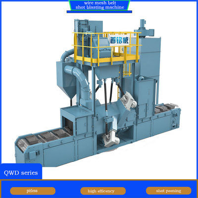 Customizable Wire Mesh Belt Conveyor Shot Blasting Machine for Aluminium Alloy Parts