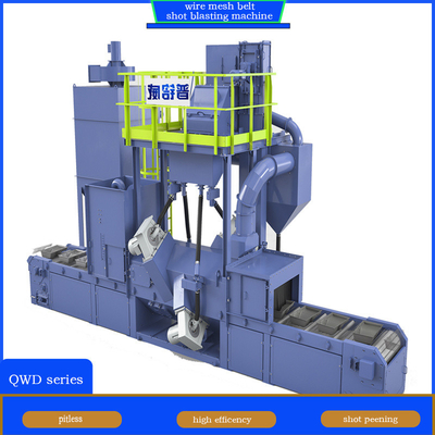 Customizable Wire Mesh Belt Conveyor Shot Blasting Machine for Aluminium Alloy Parts