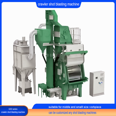 Tumble Rubber Belt Shot Blasting Machine with Variable Speed Blast Wheel Customized