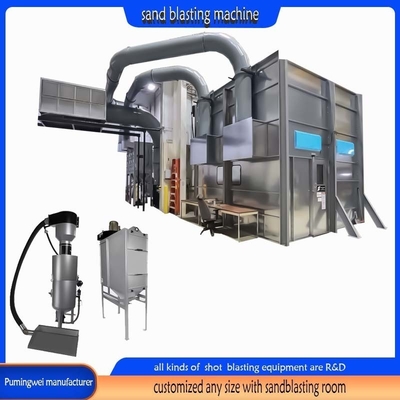 Artificial Control High Cleaning Equipment Sandblasting Booth with No Pit