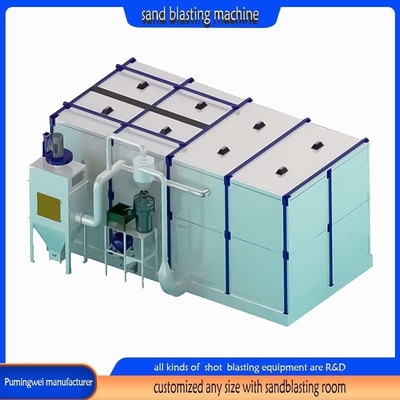 Advanced Multiple Colors Sandblasting Booth Equipment for Customized Production Needs
