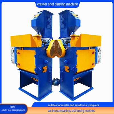 Low Noise Level Crawler Abrator Tumble Rubber Belt Shot Blasting Machine Customization