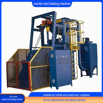 Tracked Rubber Shot Blasting Machine Used on Cleaning Castings with Crawler Abrator Q329