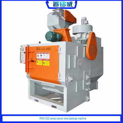 Customization Q329 Auto Rust Cleaning Crawler Tumble Rubble Belt Shot Blasting Machine