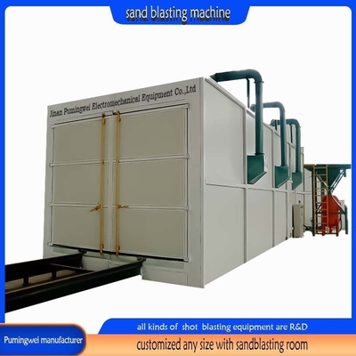 Custom Artificial Control Sandblasting Room for Removing Mill Scale and Shot Blasting
