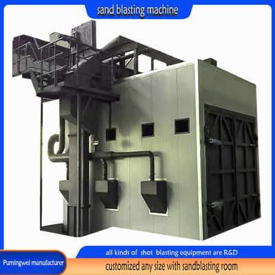 Custom Artificial Control Sandblasting Room for Removing Mill Scale and Shot Blasting