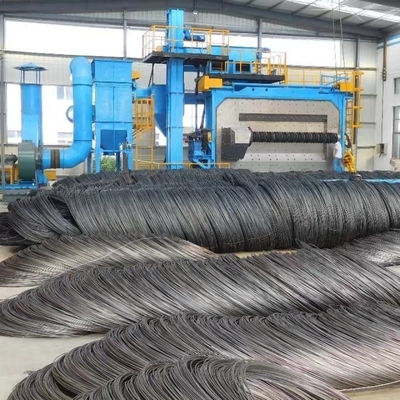 Double Station Flip Door Type Wire Rod Shot Blasting Machine for Rust Removal at 40-20RMB