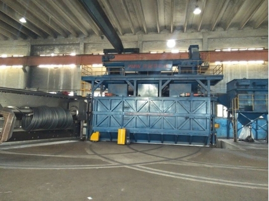 Fast Shipping Wire Rod Coil Shot Blasting Machine with High Cleanliness and Automation