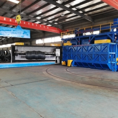 Round Wire Shot Blasting Machine for Rust Removal at 16.8*12.4*5.8m Overground Height