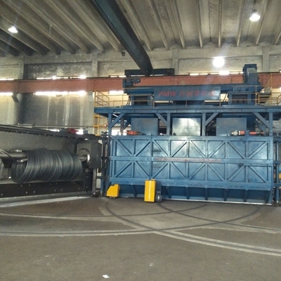 Round Wire Shot Blasting Machine for Rust Removal at 16.8*12.4*5.8m Overground Height