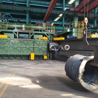Round Wire Shot Blasting Machine for Rust Removal at 16.8*12.4*5.8m Overground Height