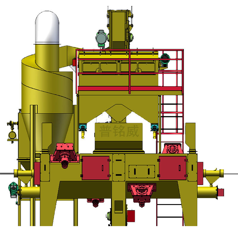 Metal Surface Derusting Machine for Removing Mill Scale Wire Rod Shot Blasting Machine