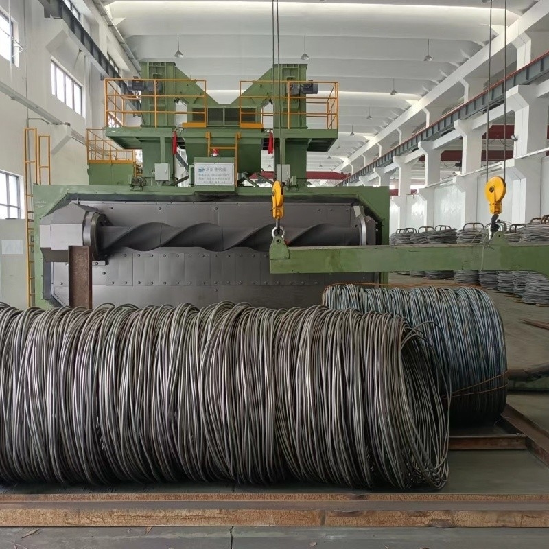 Customizable Wire Rod Shot Blasting Machine for Galvanized Steel Wire 6m x 5m Size