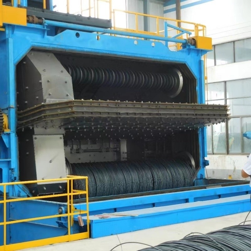 Pmw 3850 Wire Rod Coil Shot Blasting Machine with and Rust Removal Cost 40-20RMB