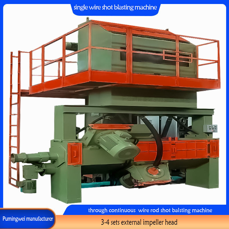 Rust Removal Level S2.5-3.0 Continuous Wire Stock Shot Blasting Machine for Spring Steels