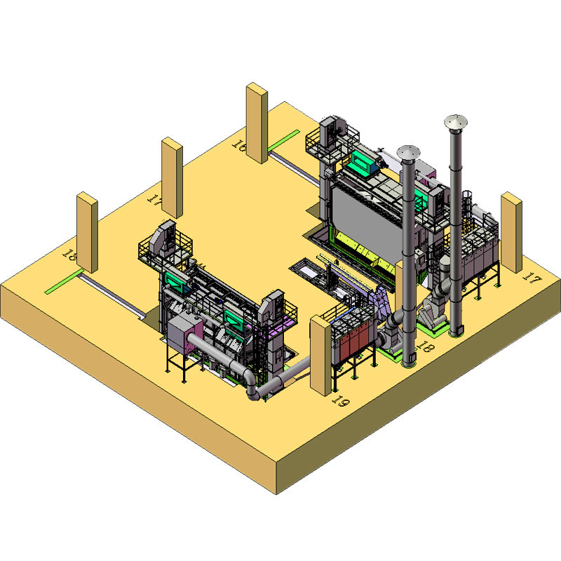 Customizable Two Screw Mandrels Wire Rod Coil Shot Blasting Machine for Wire Descaling
