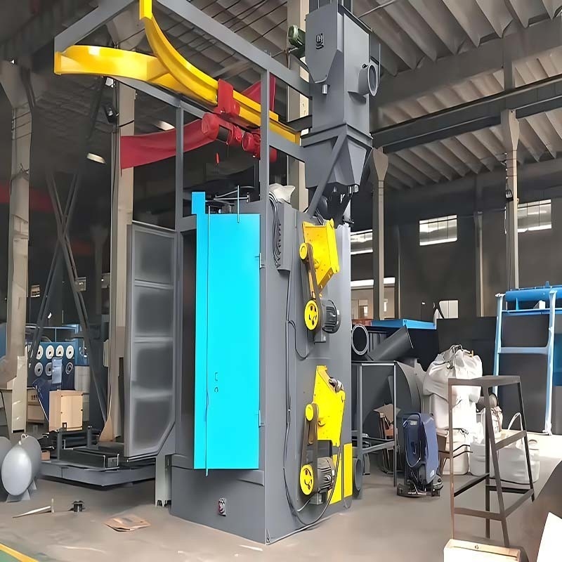 Electric Fuel Custom Hook Hanger Type LPG Cylinder Shot Blasting Machine for Derusting