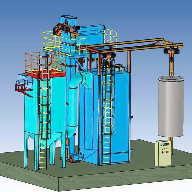 High Cleanliness Q37 Series Hook Type Shot Blasting Machine for Cleaning and Descaling
