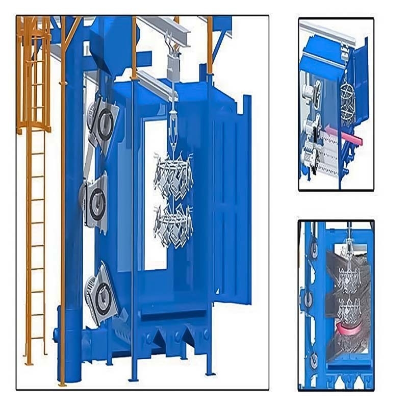 Q37 Series Hook Type Shot Blast Cleaning Equipment From For Metal Surface Cleaning