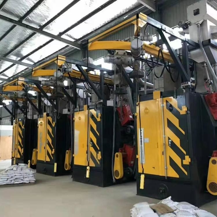 Electric Fuel 2500kg Yellow Spinner Hanger Hook Type Shot Blasting Machine with 1