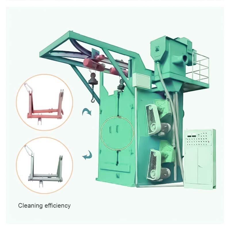 Crawler Abrator for Steady Y Track Automatic Hook Spinner Hanger Shot Blasting Machine