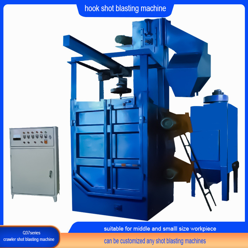 Customized Single and Double Hook Hanger Shot Blasting Machine for Big Structure Parts