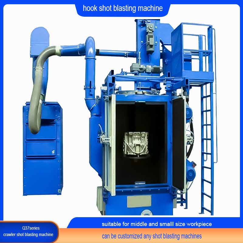 Hook Type Shot Blasting Machine Used on Welding Parts for Electric Rust Removing