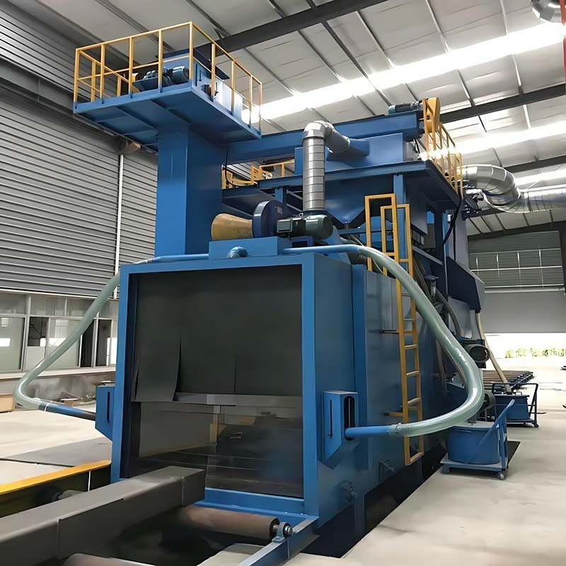 5000 Cubic Meter Per Hour Dust Collector Roller Conveyor Type Shot Blasting Machine