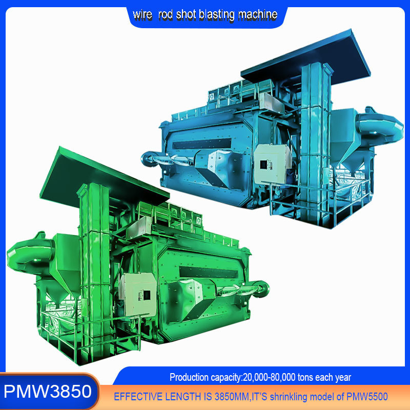 Wire Coil Rod Shot Blasting Machine for Cold Forging Steel One Year After-sales Service
