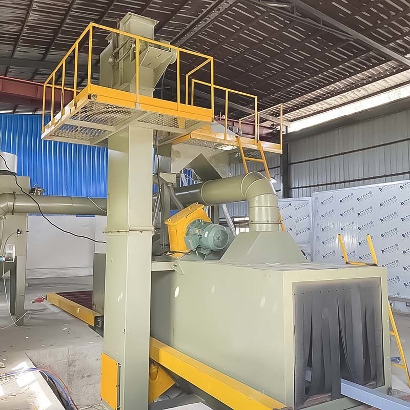 Q69 Series Roller Conveyor Hot Blasting Machine for Cleaning Workpiece Surface in Shipyard