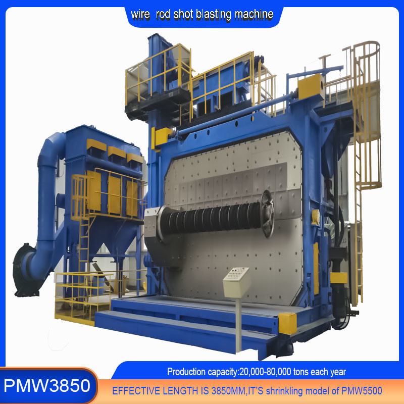 Customized Dust Removal Equipment Wire Rod Coil Shot Blasting Machine for Production