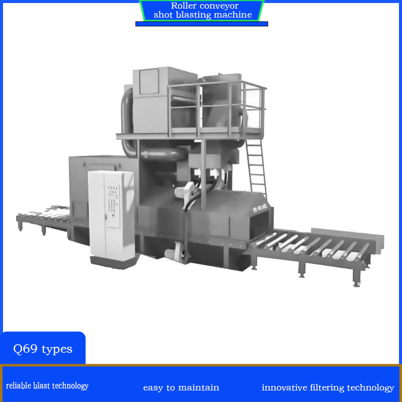Uniform Surface Cleaning Roller Conveyor Shot Blasting Machine with Dust Collector