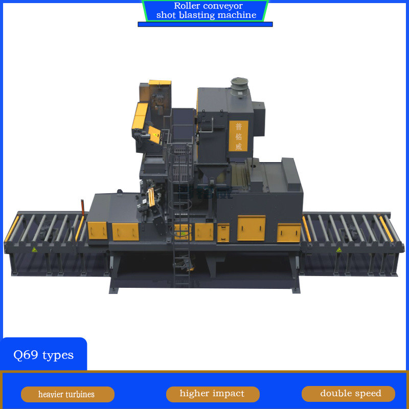 High Convection Pre-Heater Roll Conveyor Shot Blasting Machine for Automated Cleaning