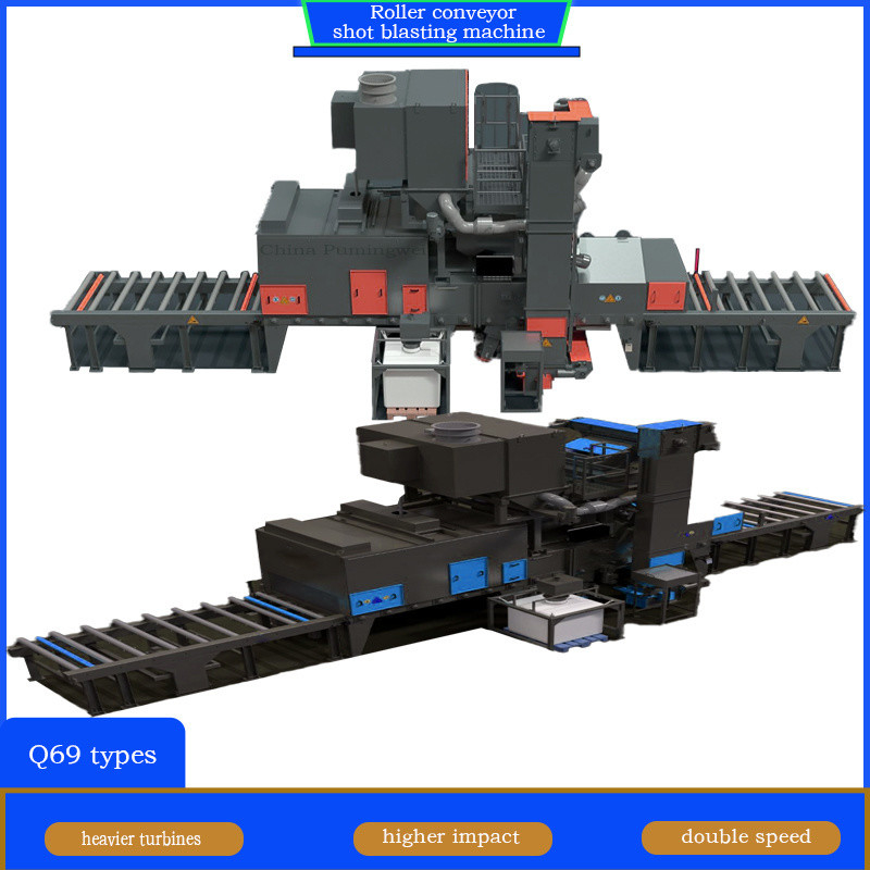 Automatic Q6930A High End Roller Conveyor Shot Blasting Machine for Large Steel Beams