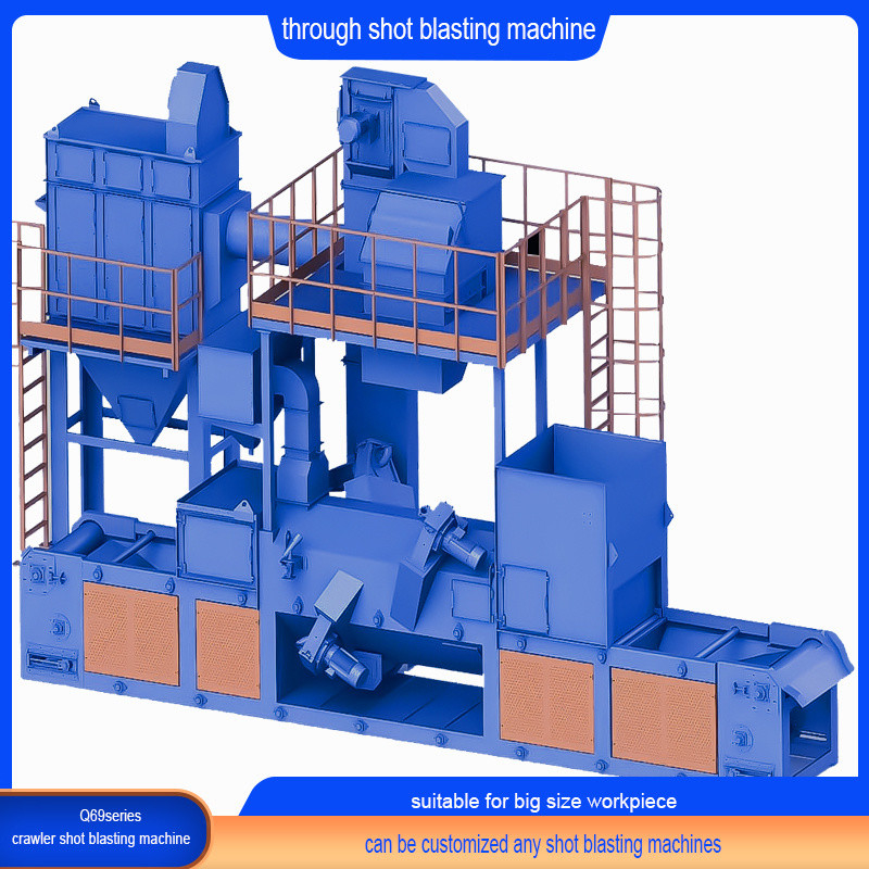 Electric Fuel High Cleanliness Profiles Roller Through Type Shot Blasting Machine