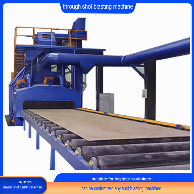 Cleaning Workpiece Surface Shot Blasting Machine for Yellow and Blue Cast Steel Parts