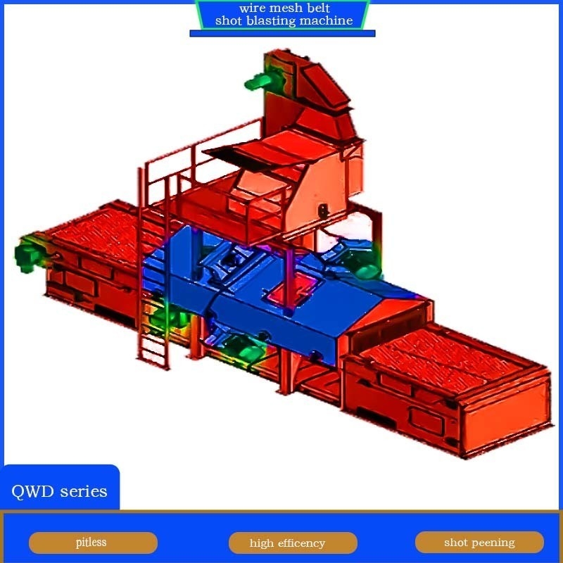 Automatic Wire Mesh Belt Conveyor Shot Blasting Machine for Deburring and Deflashing