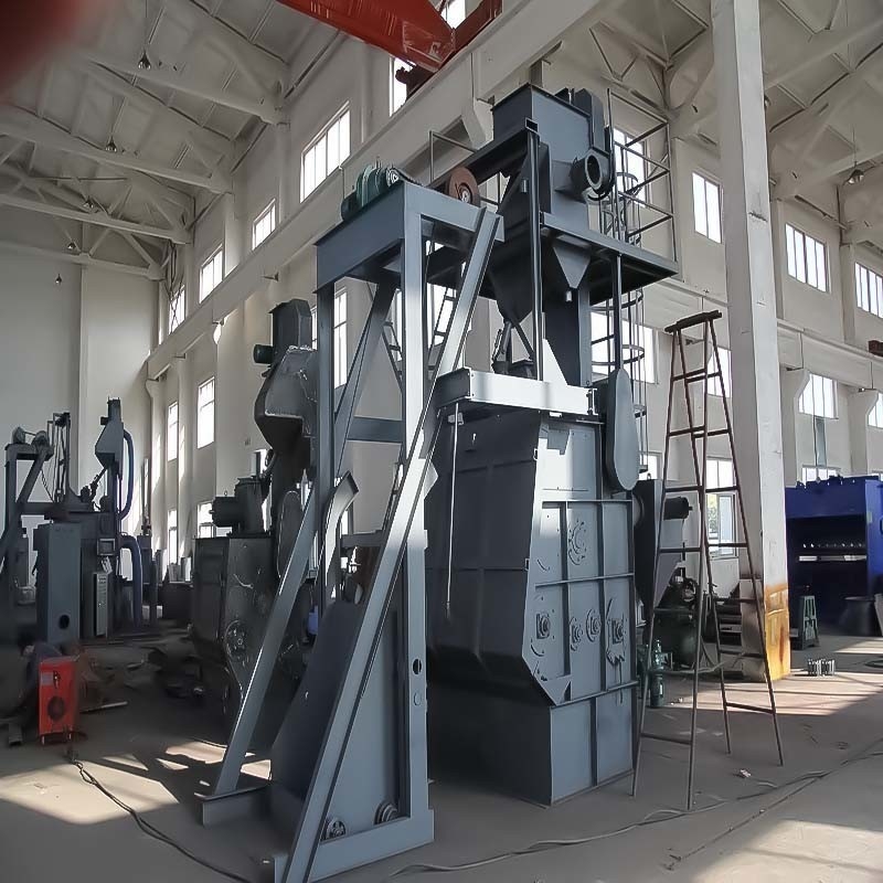 Low Energy Consumption Rubber Conveyor Belt Shot Blasting Machine with Fabric Filter