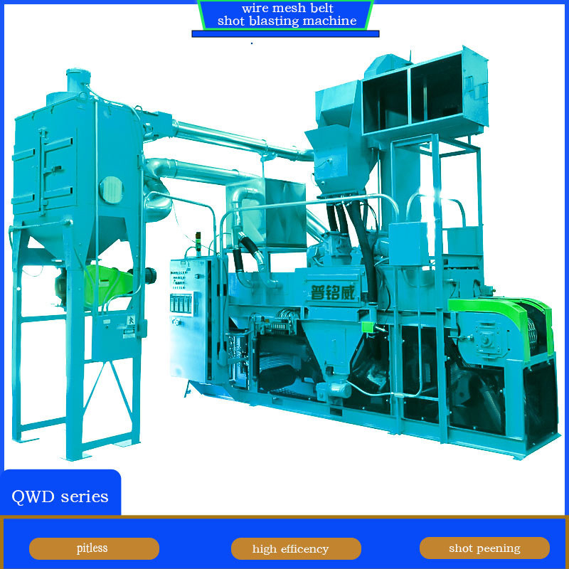 Electric Wire Mesh Belt Shot Blasting Machine for Fragile Iron Parts Surface Cleaning