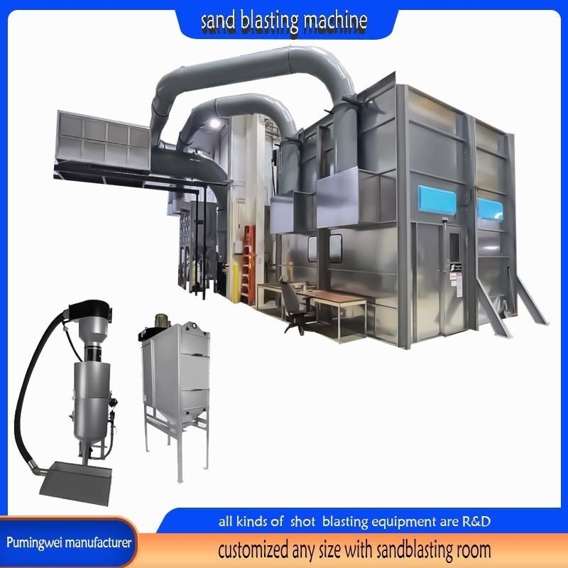 The Newest Sandblasting Booth for Large Equipment Cleaning One Year After-sales Service