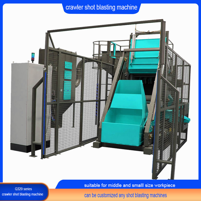 Electric Rubber Belt Tumble Shot Blasting Machine for Cleaning Workpiece Surface Made